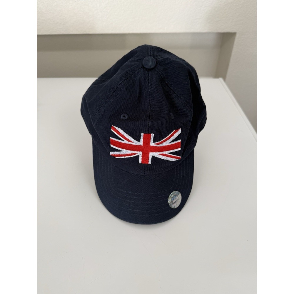 Direct Caps British UK Flag Baseball Hat Navy Adjustable Strapback Cap Style